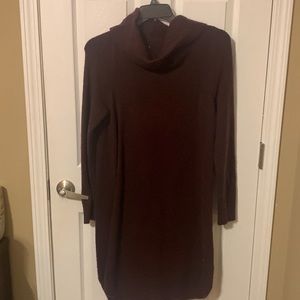 Women’s Sweater Dress/ Size Large/ Cowl Neck